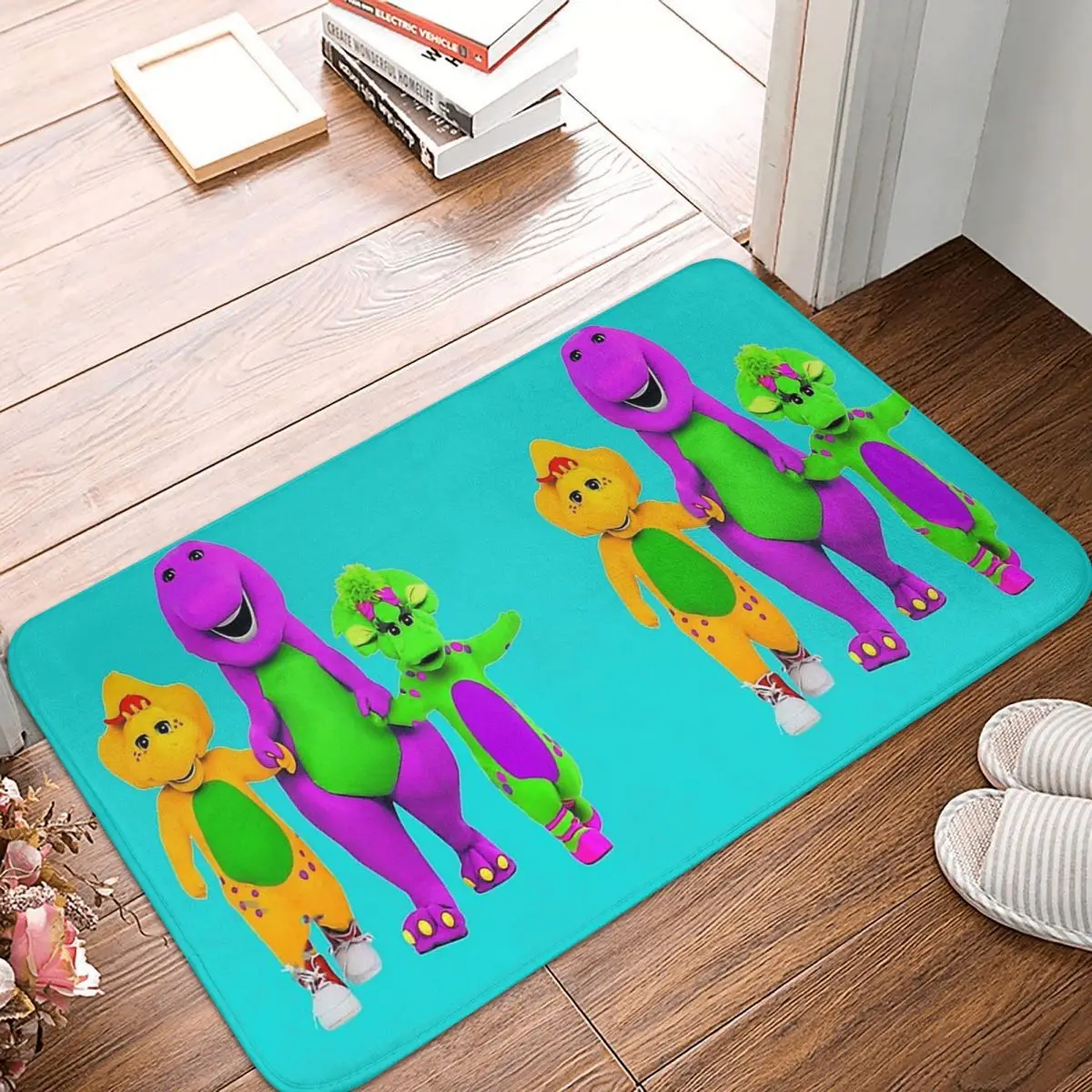 

Dinosaur Dinosaurs Anti-Slip Doormat Kitchen Mat Barney Friends Floor Carpet Entrance Door Rug Bedroom Decor