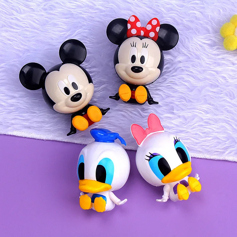 

Disney Mickey Mouse Ornaments Minnie Kawai Cartoon Anime Figure Donald Duck Cake Birthday Decoration Q Version Children Gifts