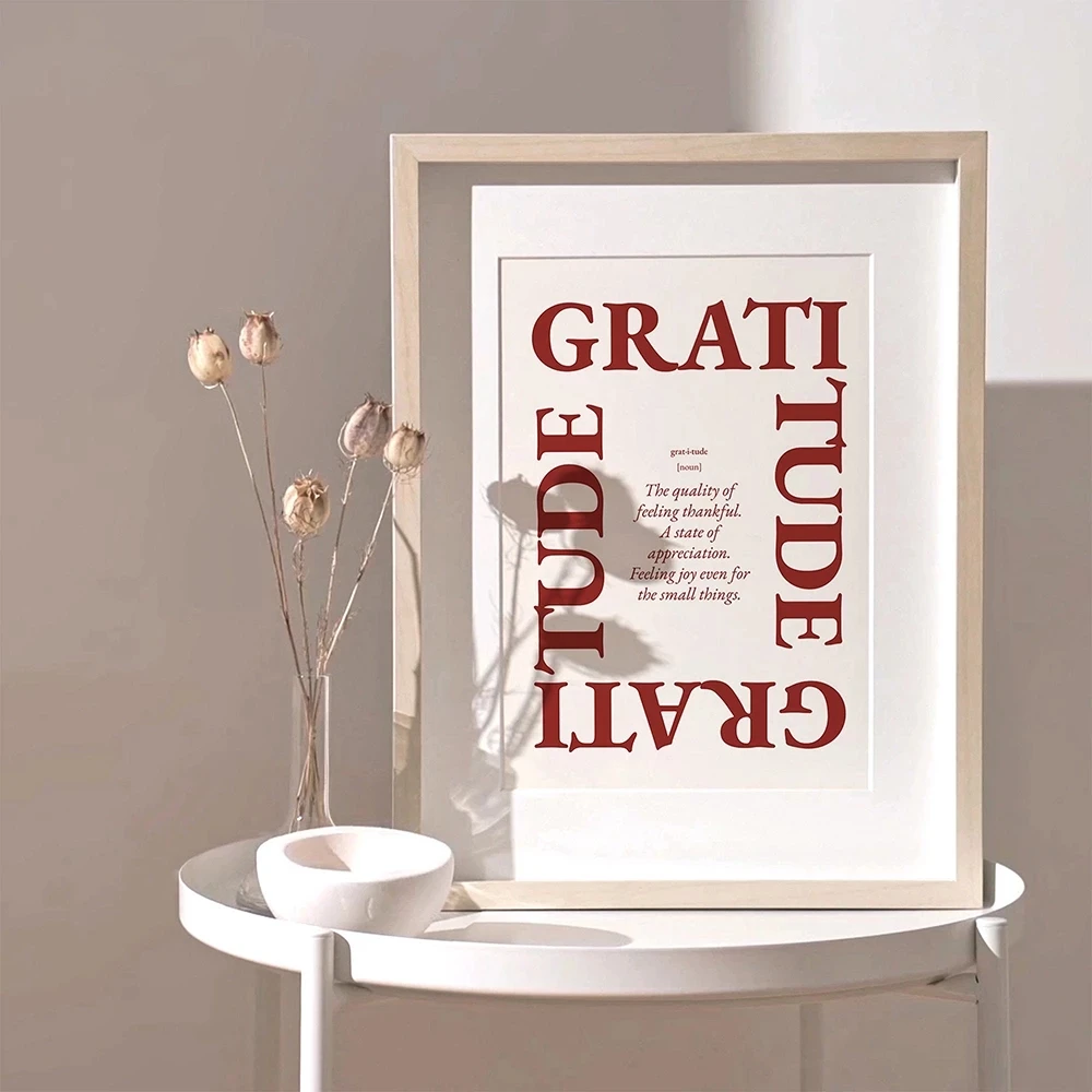

Wall Art Prints Line Poster and Print Inspirational Wall Art Gratitude Canvas Painting Hug Pictures Nordic Living Room Decor