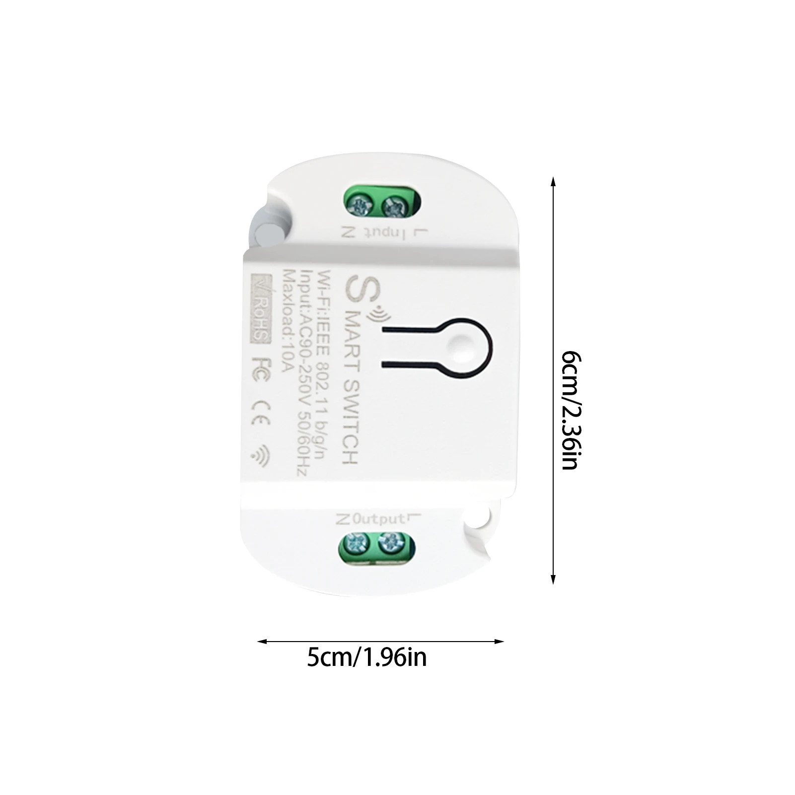 

Мини Wi-Fi-переключатель, 10 А, 2,4 ГГц