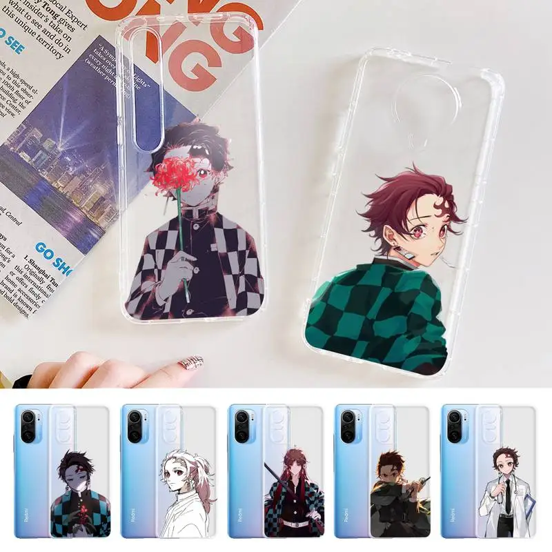 

BANDAI Kamado Tanjirou Phone Case for Samsung S20 S10 lite S21 plus for Redmi Note8 9pro for Huawei P20 Clear Case