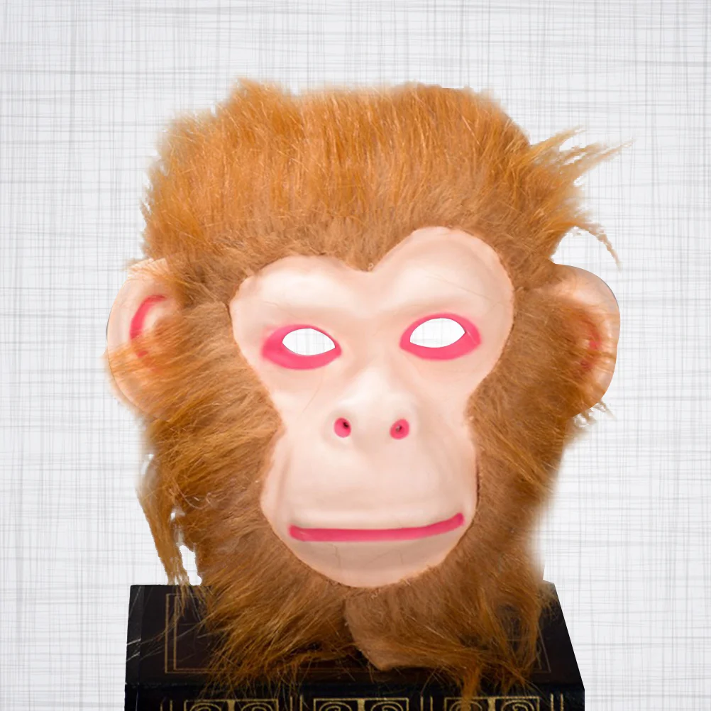 

Monkey Mask Halloween Cosplay Costumes Mask Creepy Terrifying Toothy Burrs Mask