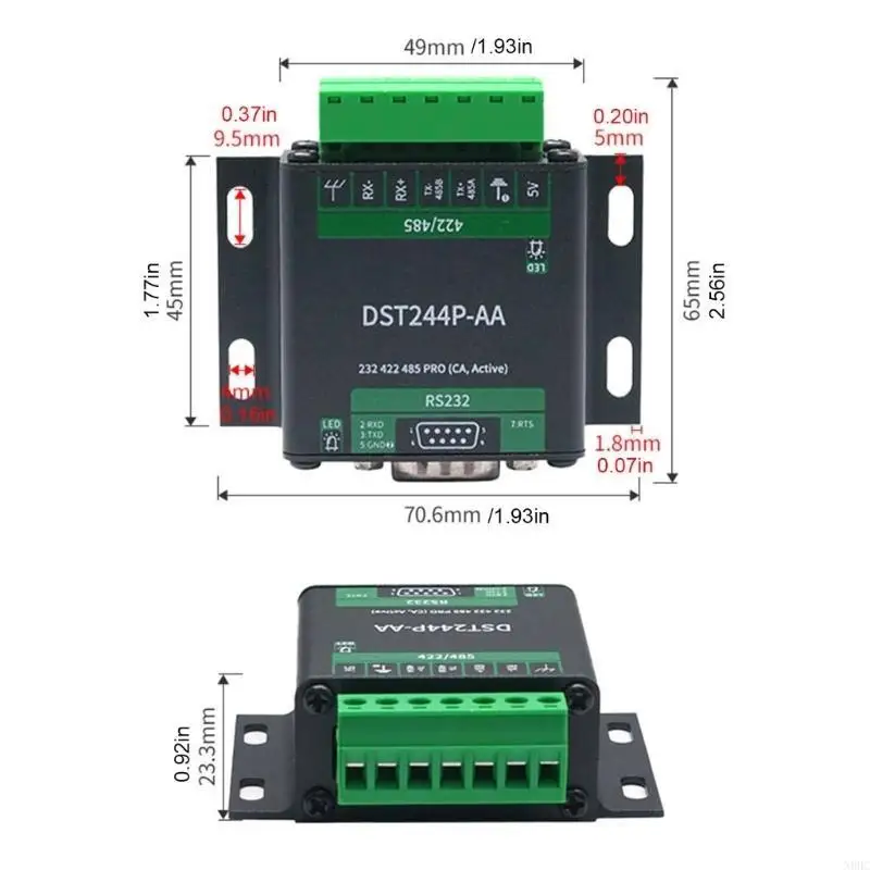 USB -серийный преобразователь для RS232 RS485 RS422 с высокой стабильностью изолированной