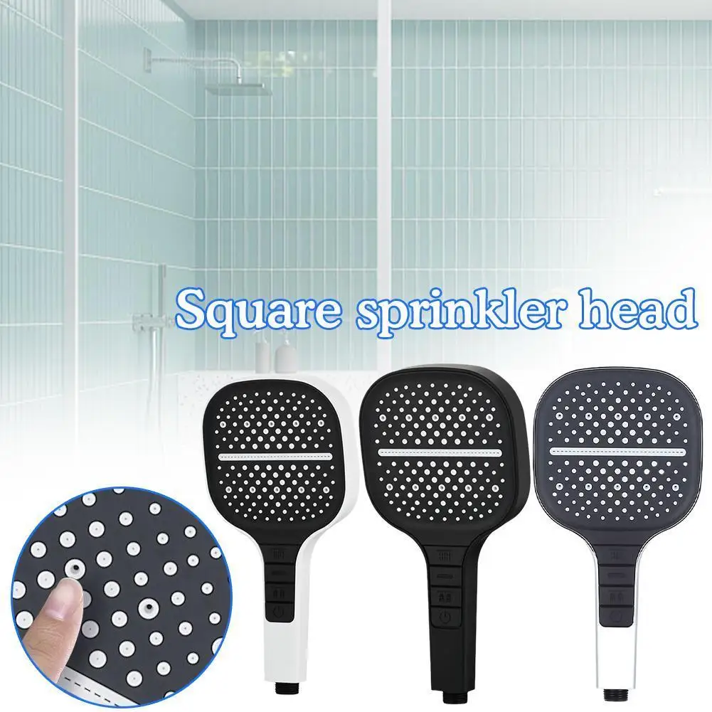 

Shower Water Saving Piano 7 Mode Adjustable High Accessories Stop Shower Pressure Eco Shower Massage One- Water Bat K7f8
