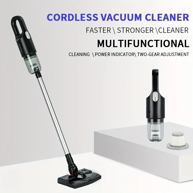 

1pc Wireless Floor Cleaning Machine, Suction And Sweeping Integrated Handheld Electric Mop, Push-type Vacuum Cleaner,