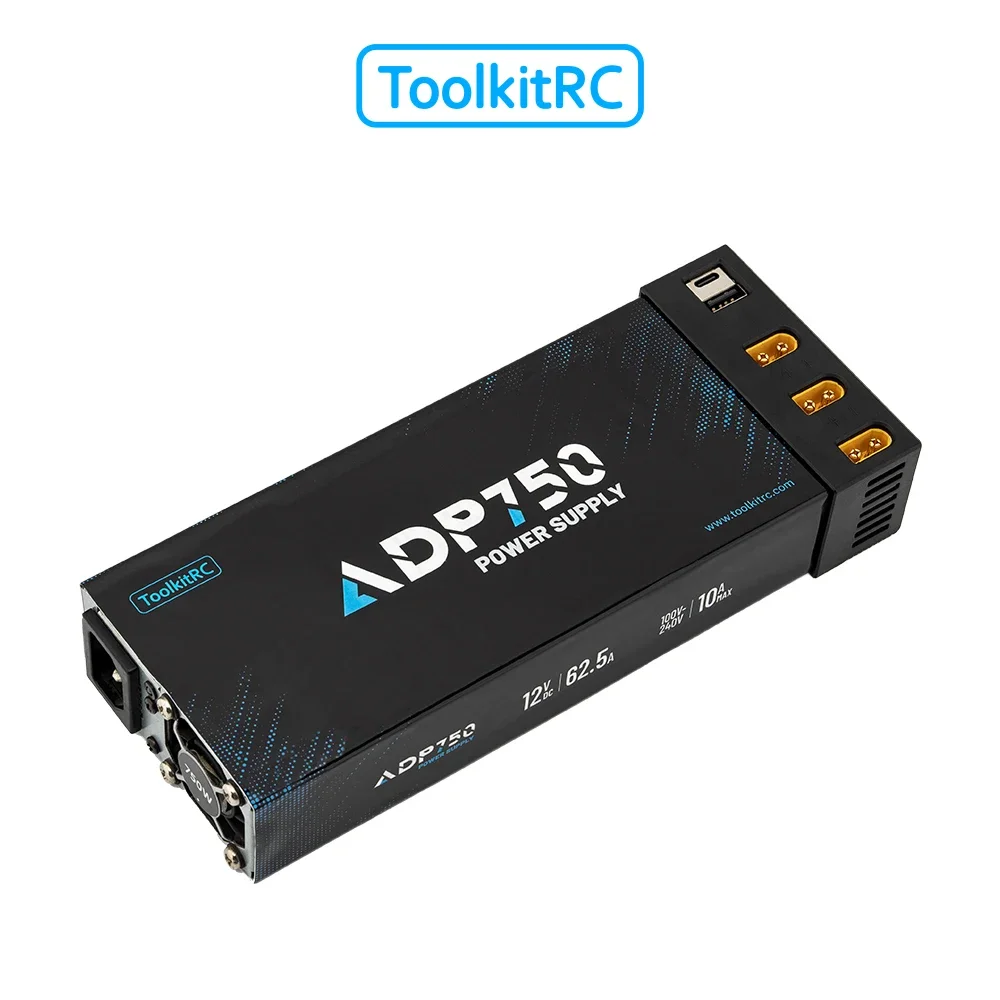 Фото Адаптер питания BoMaSToolkitRC ADP750 750W с выходом XT90 XT60, 12В 30А, вход переменного тока 100В-240В, для зарядного устройства ToolkitRC RC Mod №5