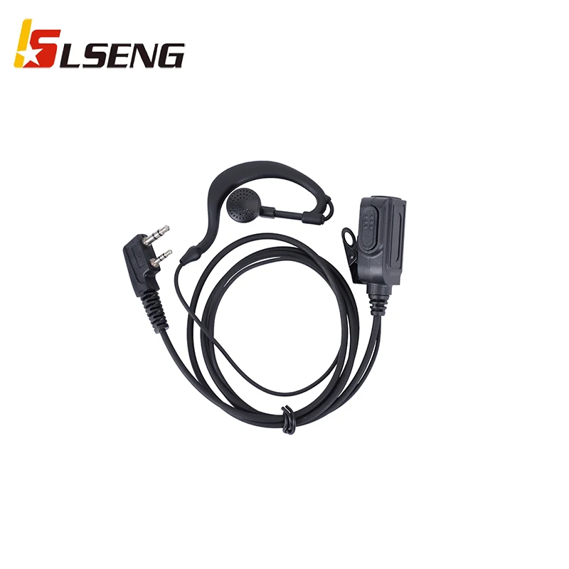 

LSENG Walkie Talkie гарнитура наушники K-Plug PTT Mic наушники для любительской радиосвязи Retevis Kenwood Baofeng UV5R BF888S аксессуары