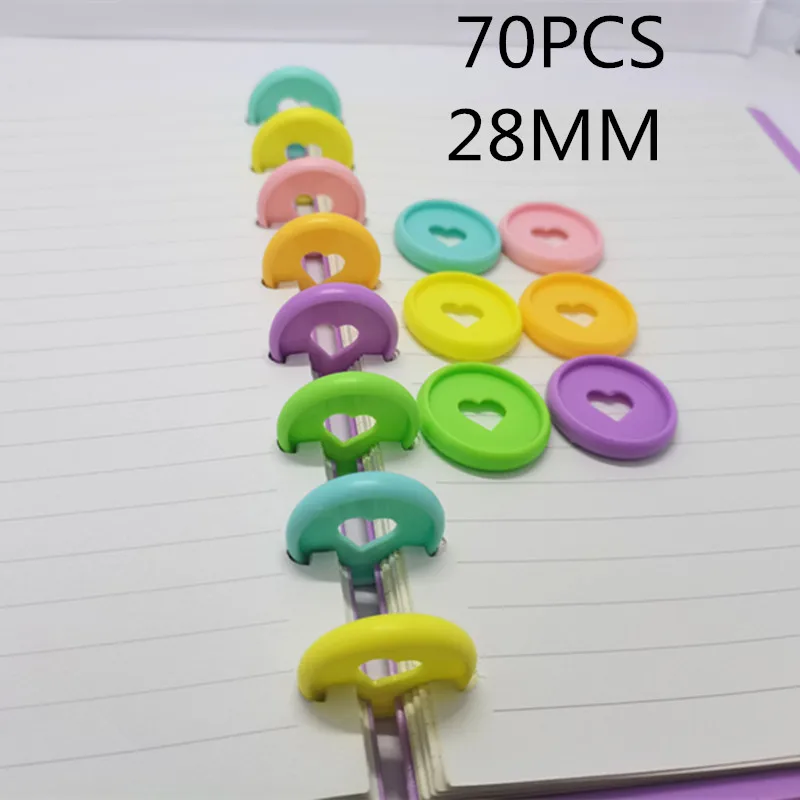 

Скрепляющее кольцо для блокнота love, пластиковое, 70 шт., 28 мм