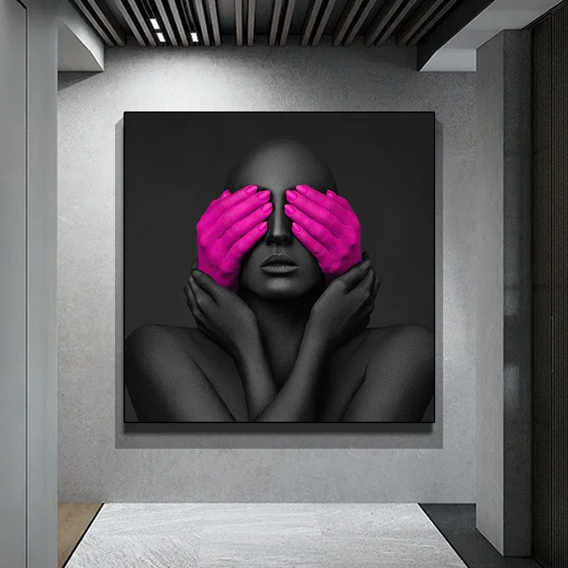 Настенная картина с абстрактным изображением человеческих глаз