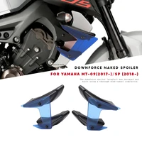 mt 09 2017 2020 motorcycle parts side downforce naked spoilers fixed winglet fairing wing for yamaha mt09 mt 09 2018 2019