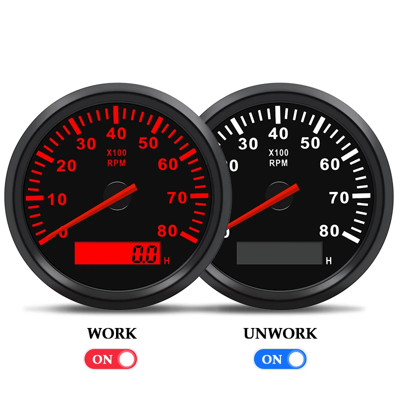 Тахометры бензиновых или дизельных двигателей настройка 85 мм 0-8000 об/мин счетчики