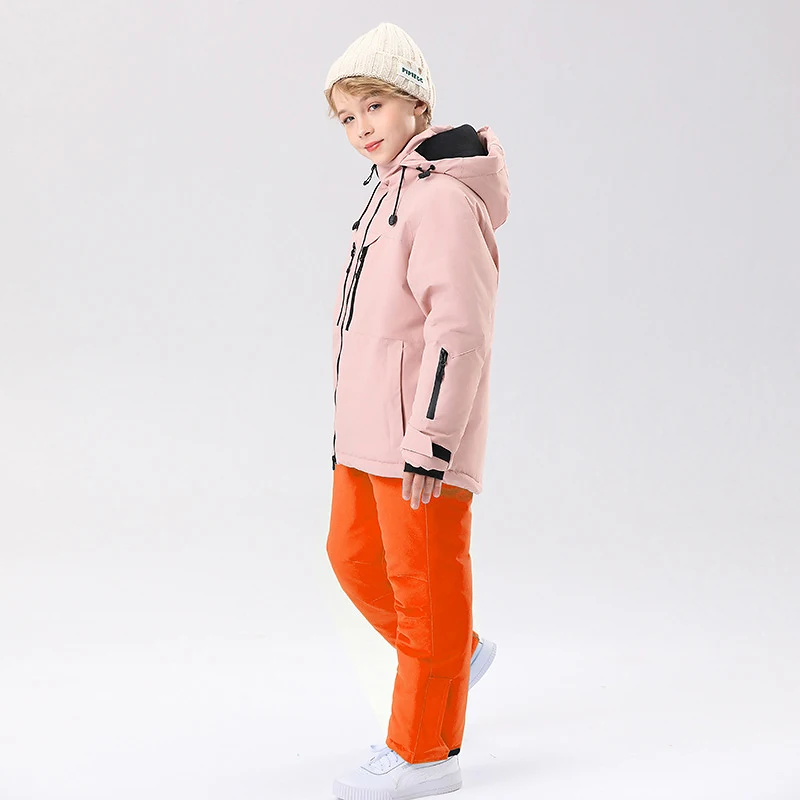Детский лыжный костюм теплый водонепроницаемый для езды по пересеченной
