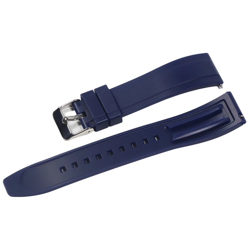 Ремешок резиновый для наручных часов спортивный быстросъемный браслет из