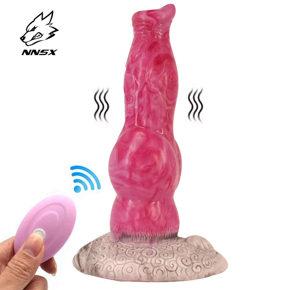 Вибрационный фаллоимитатор NNSX с большим узлом и присоской - Цена: 39.7