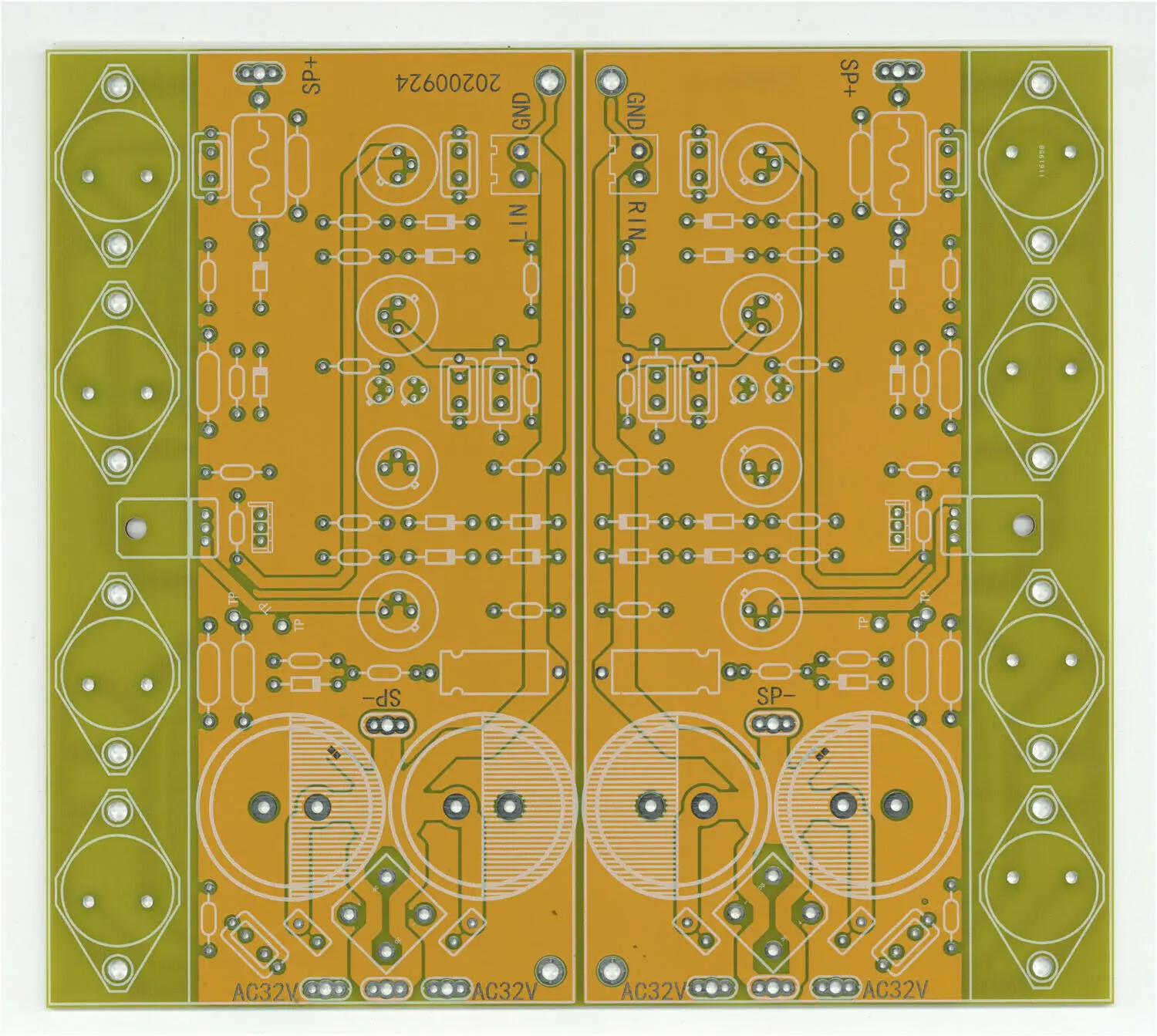 

One Pair Power Amplifier Board Bare PCB Base On Switzerland FM300A Amp Circuit