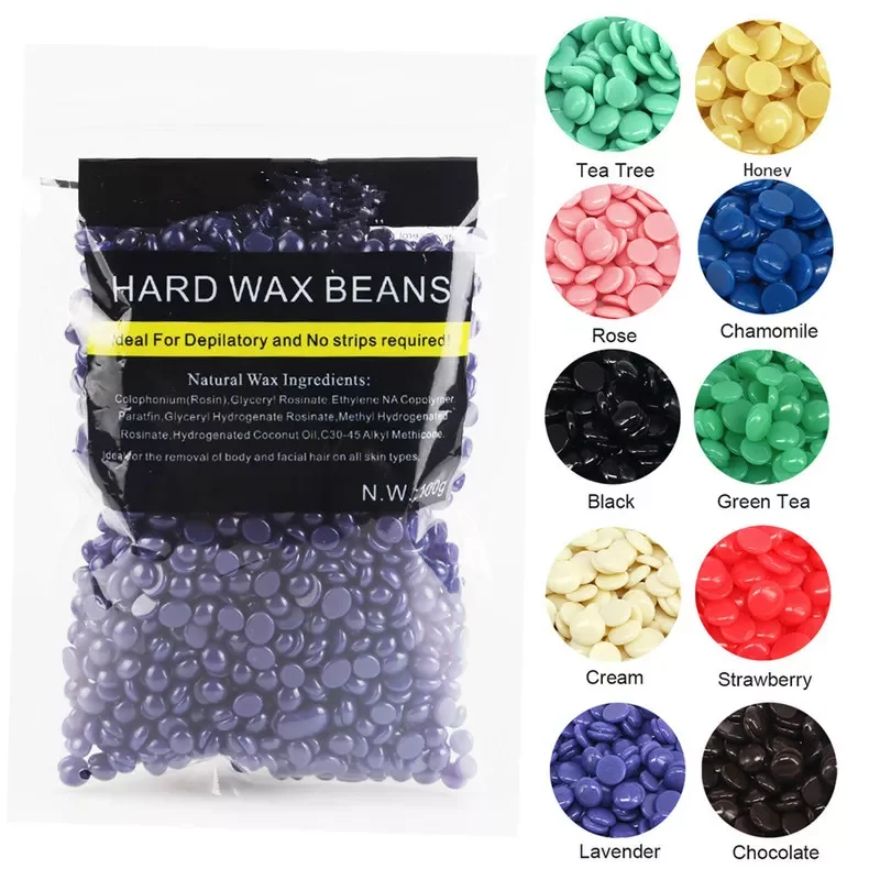 

Flavors 50g/Pack Depilatory Wax Beans Solid Hard Wax Beans Unisex Armpit Arm Legs Epilation Private Hair Removal