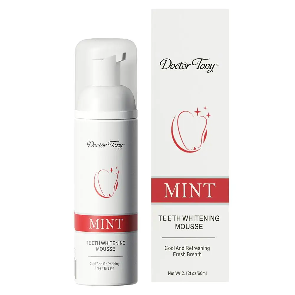 

60ml Toothpaste Mousse Intensive Stain Removal Teeth Cleansing Whitening Foam Mousse Fresh Deep Cleaner