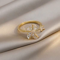 rotary windmill ring female niche design temperament fashion personality element ring adjustable