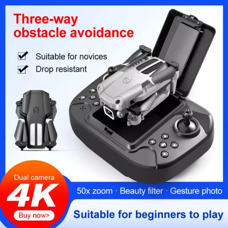 

2022 New Mini Drone 4K 1080P Camera dual WiFi Fpv Air Pressure Altitude Hold Foldable Quadcopter RC Drone Kid Toy GIft UAV