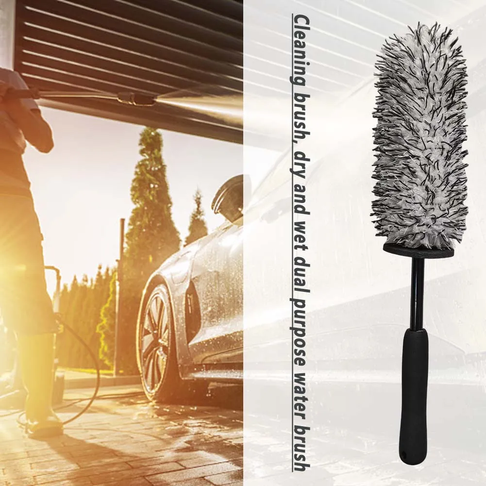 

Flexible Car Wheel Brush Non Slip Car Tyre Detailing Brush For SUVs