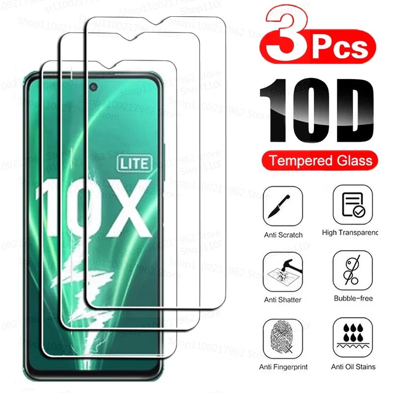 

Закаленное стекло для Huawei Honor X10 Max Lite, защитная пленка для экрана Honor 10, 10X, 9X, 8X Lite Pro, стекло для Honor 20 Pro, 3 шт.