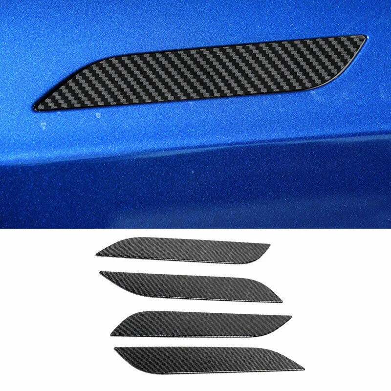 

Carbon Fiber Exterior Side Door Handle Cover Trim For Tesla Model S 2012-2021