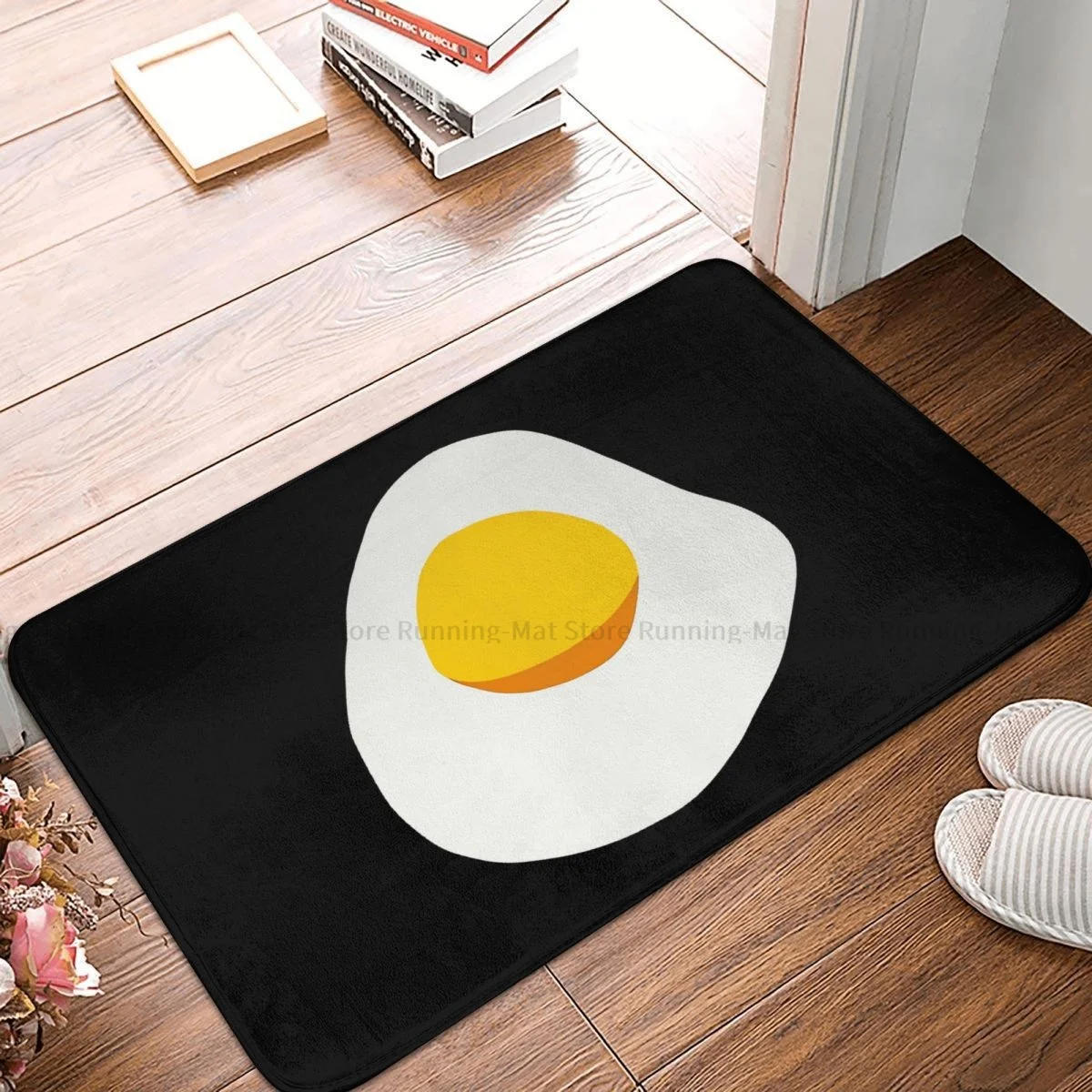 

Non-slip Doormat Living Room Mat Sunny-Side Up Egg Illustration Hallway Carpet Entrance Door Rug Home Decor