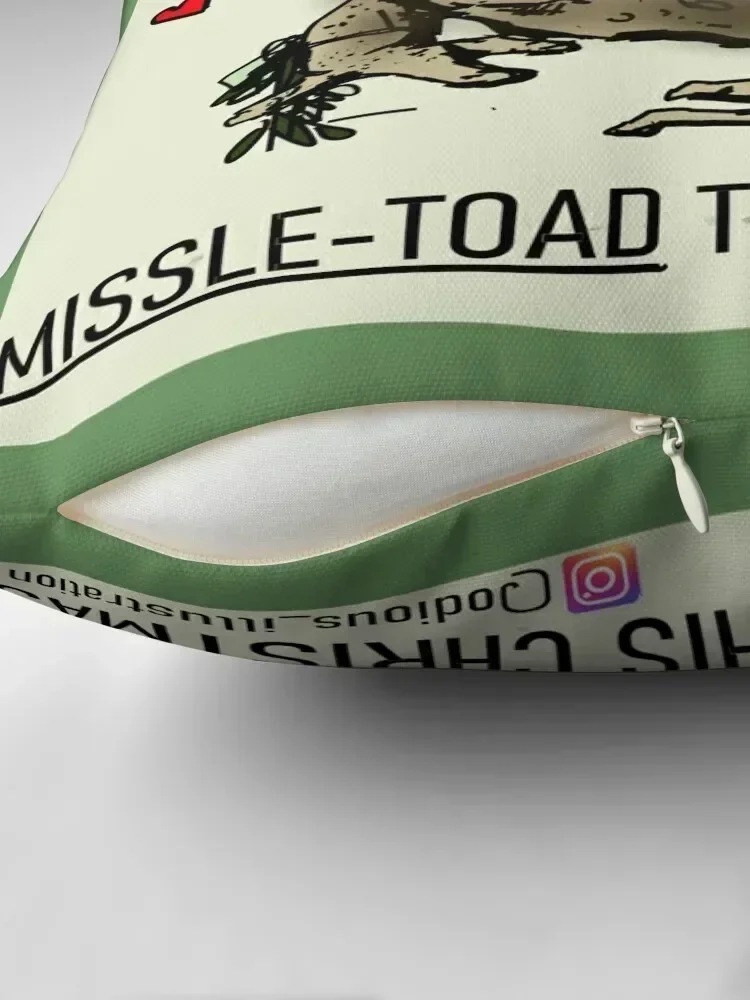 Фото Поцелуй меня под Missle-Toad, эта рождественская декоративная подушка, декоративные подушки для дивана, наволочка для дивана, подушка №2