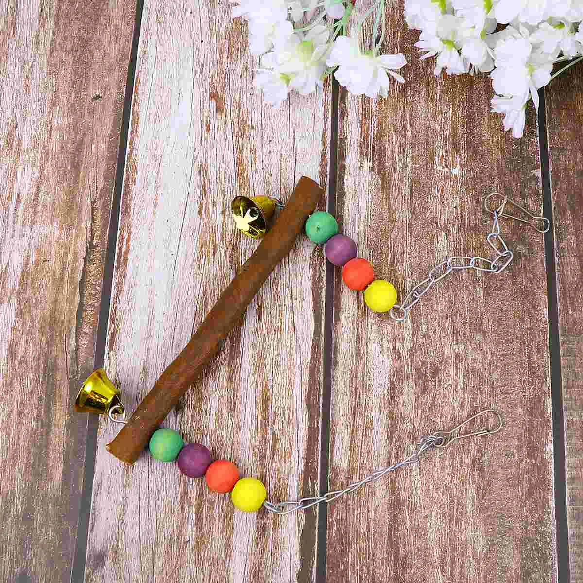 

Подвесные игрушки в виде попугаев, искусственная лестница для птиц, подставка для птиц, образовательные попугаи, тренировочные колокольчик...