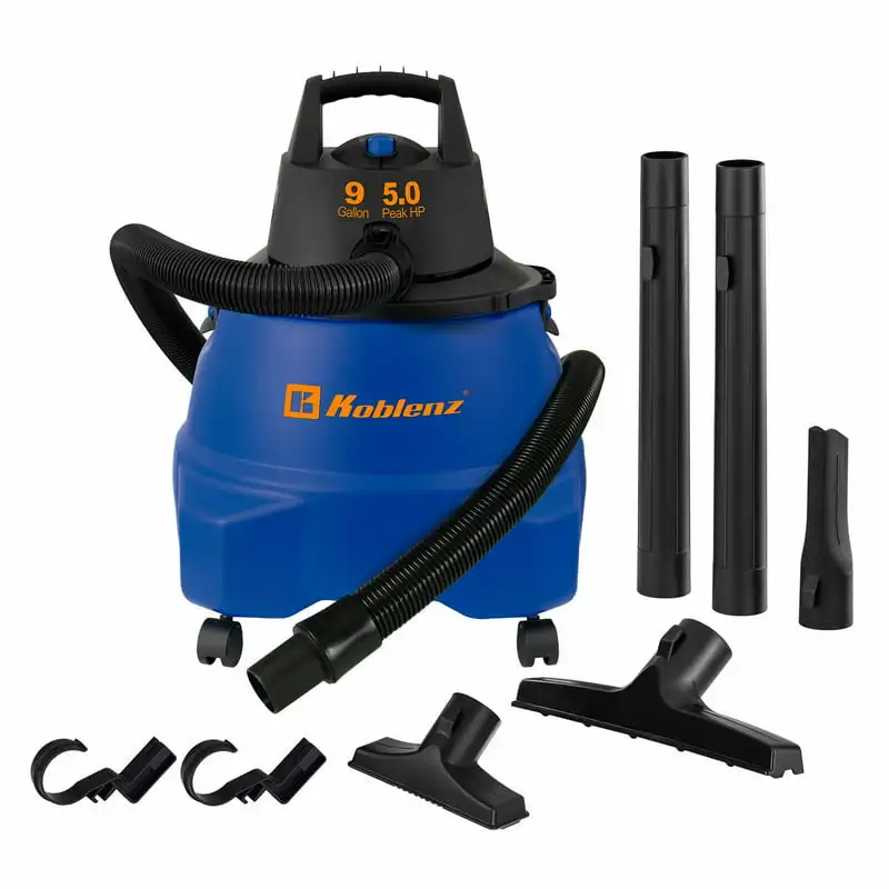 

9 Gallon 5 Horse Power Wet/Dry Shop Vacuum, Shop Vac with Blower, Blue (WD-9 L212)