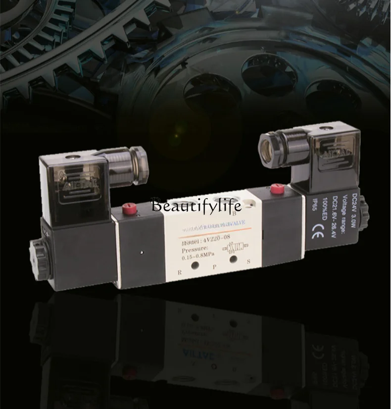 Электромагнитный клапан с воздушным управлением 4v120-06/4v220-08/4v320-104v420-15/Dc24v/220