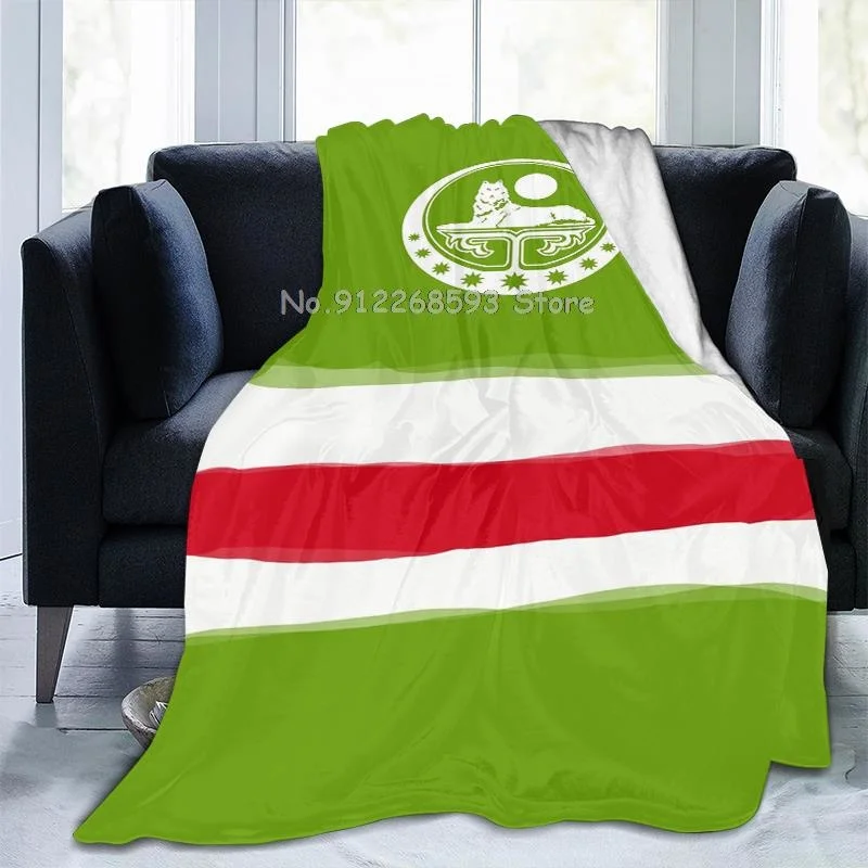 Фланелевое летнее супермягкое плюшевое домашнее покрывало с флагом Чечни