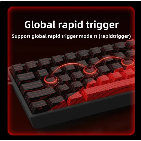 MADLIONS MAD 60/68HE Игровая магнитная клавиатура с переключателем 8K Проводная 61/68-клавишная веб-накопитель с индивидуальным возвратом RT Регулируемый ключевой спуск с возможностью горячей замены