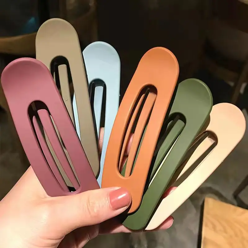 

Fashion Big Hair Clips for Women Hair Accessories Solid Color Geometry Hairpin Duckbill Clip Girls Simple Bangs Clip Headdress