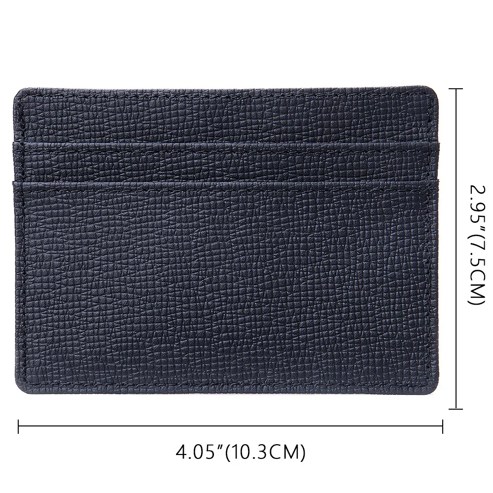 Держатель для карт из натуральной кожи тонкий банковский кошелек мужчин и женщин