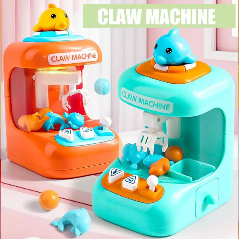 

Kids Claw Machine Electronic Arcade Game Toy Small Claw Toy Grabber Mini Vending Machines Candy Grabber Prize Dispenser Toys