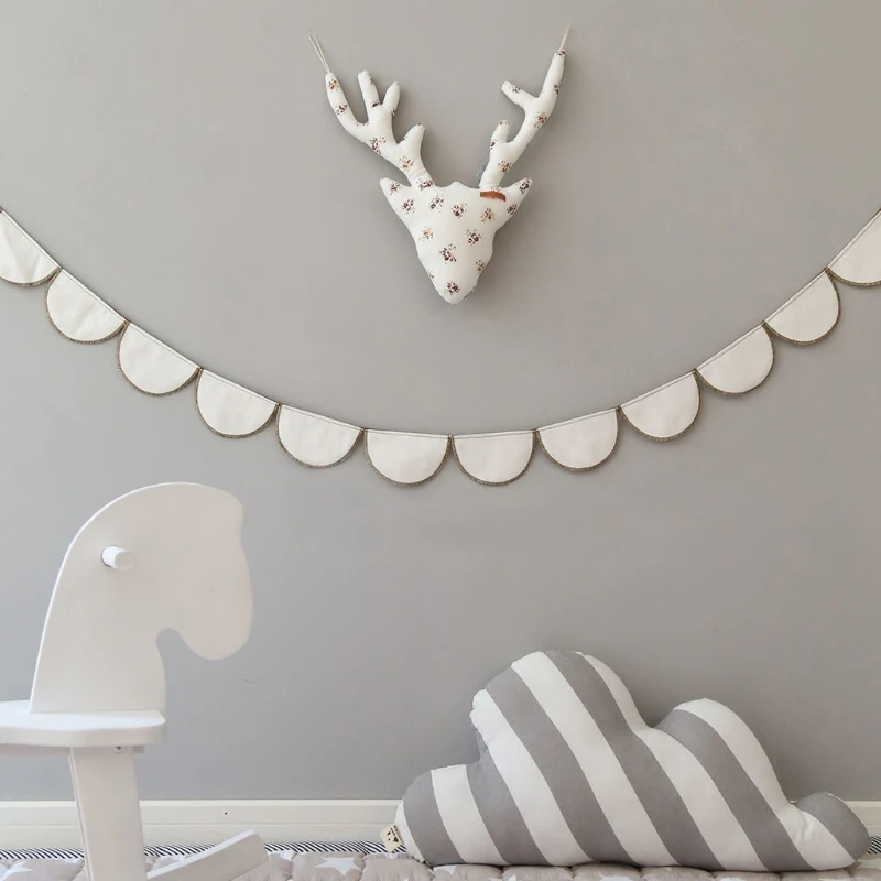 

Nordic Style Semi Circle Hanging Banner Flags Decorations Kids Chambre Enfant Room Decoration Home Party Wedding Bohemian G99A
