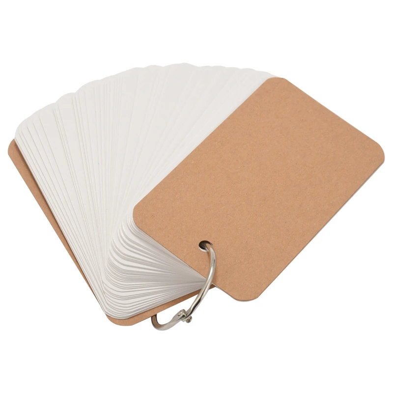 

Flash Cards With Binder Rings,8-Pack 400-Piece Study Cards, Mini Index Cards, Note Cards, Memo Scratch Pads,Perfect For Language