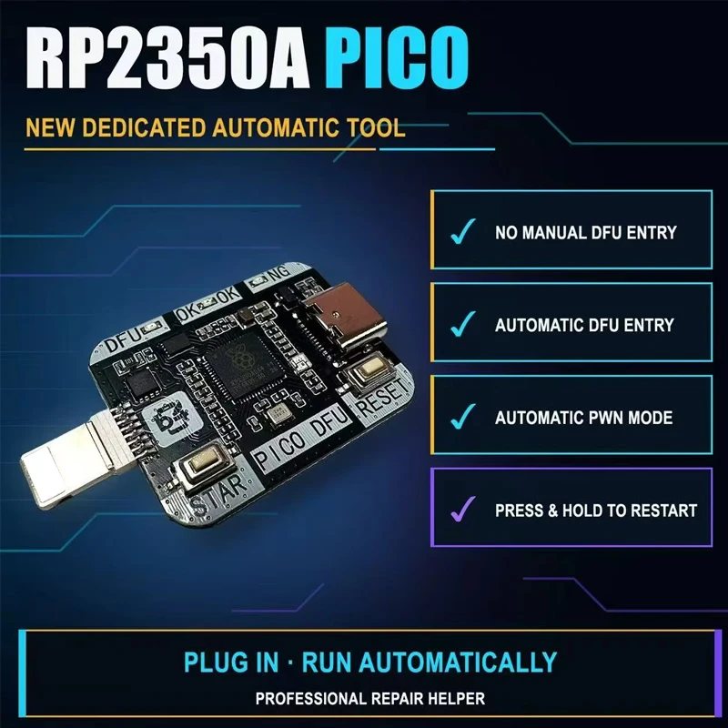 RP2350A PICO Engineering Box: Автоматический программатор для восстановления данных и режима DFUPWM в один клик, набор инструментов для ремонта мобильных телефонов (art.: 3920dc96ebfaa) - 3920dc96ebfaa