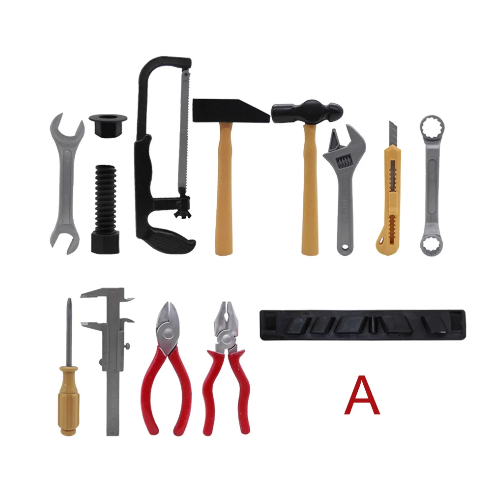 

Boys Girls Construction Toy Pretend Play Toddlers Funny Kids Tool Set DIY Carpenter Preschool Simulation Gift Screwdriver Wrench