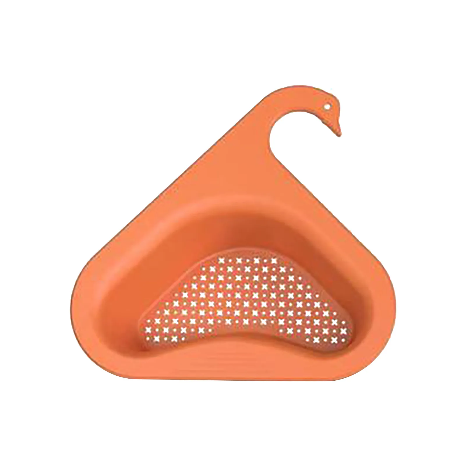 

| Strainer Sink Multi-Functional Rack Filtering Hanging Triangular Basket Dish Rach for Sink over The Sink Shelf Kitchen Small