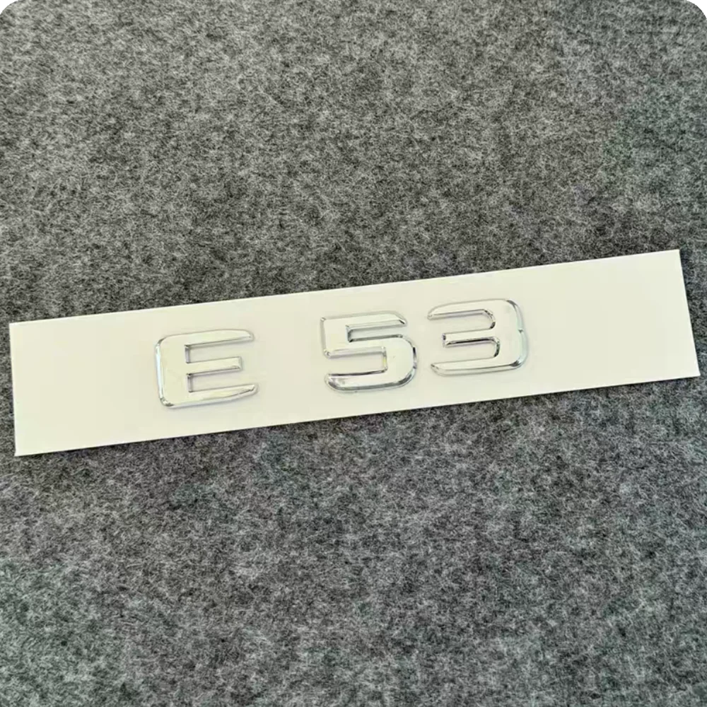 3D ABS хромированный логотип E53 эмблема буквы наклейка значок багажника автомобиля