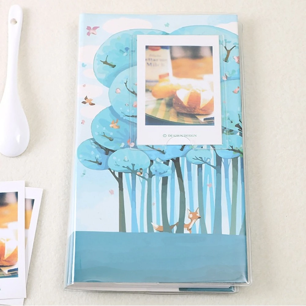 

84 Photos 3 Inch Pictures Mini Birds and Flowers Portable Inserted Beautiful Photo Album for Fujifilm Polaroid Instax