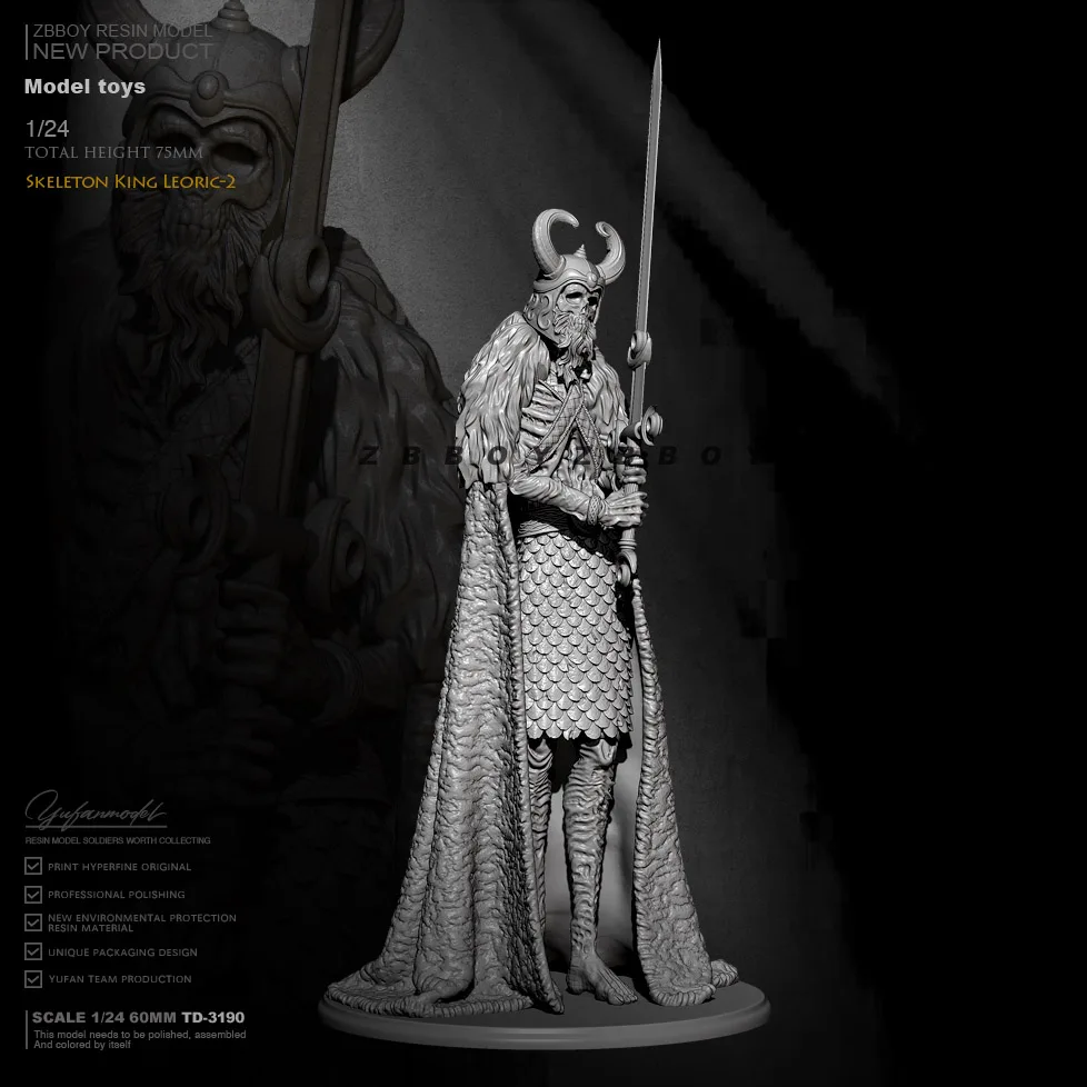 

60mm Resin model kits figure colorless and self-assembled TD-3190