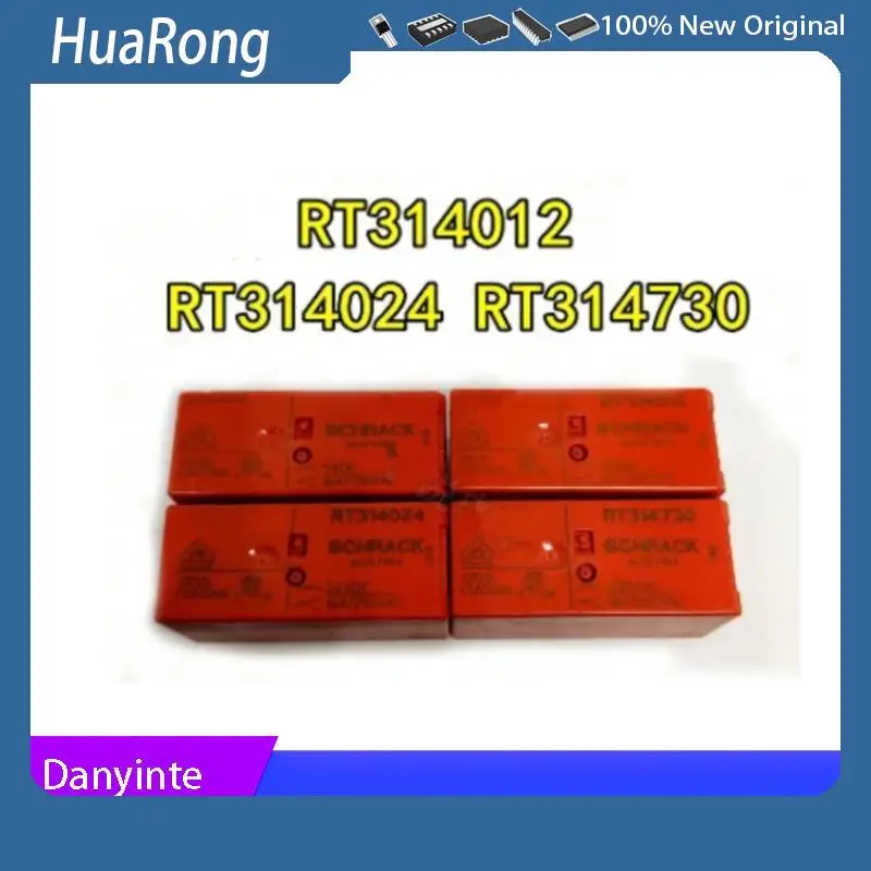 Новинка 10 шт./лот RT314012 RT314024 RT314730 5V 12V 24V 16A/250VAC 8PIN