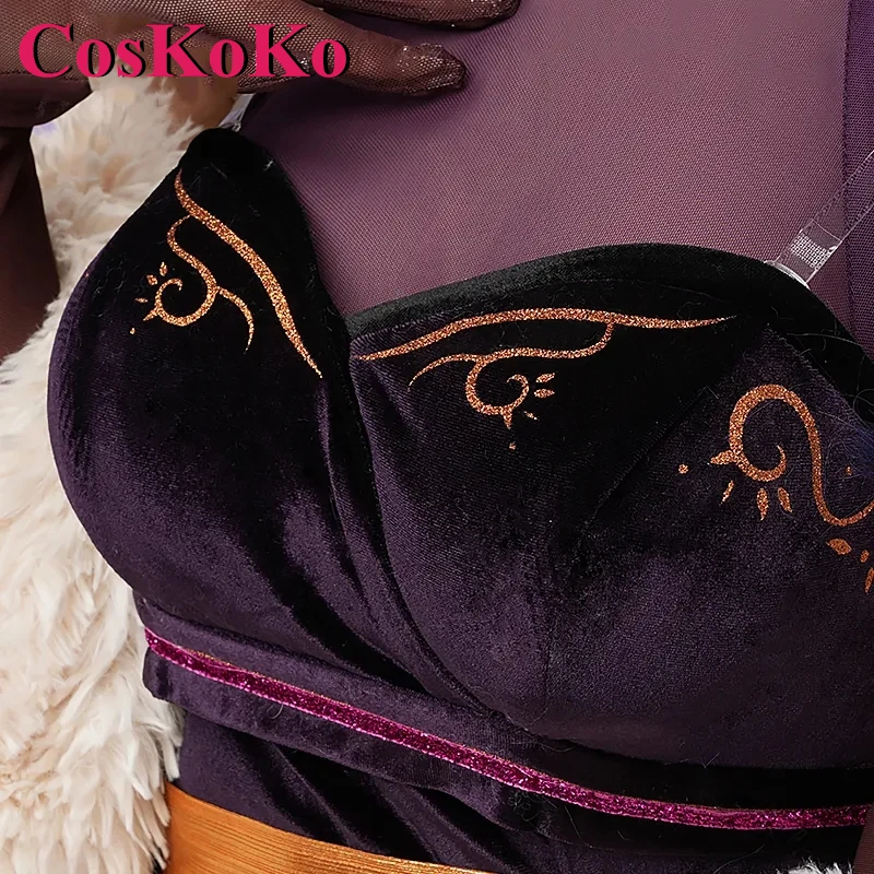 CosKoKo Raiden Shogun Косплей Genshin Impact Костюм Цветы Птицы и Любовь Милая изящная униформа