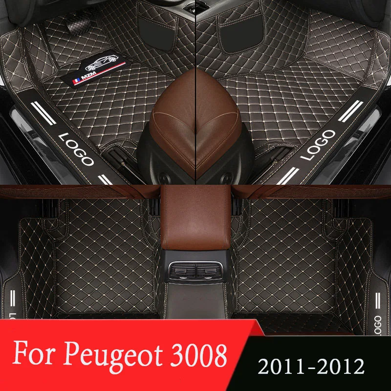 

Ковры для Peugeot 3008, 2011, 2012, индивидуальные чехлы, автомобильные коврики, подкладки для салона автомобиля, декоративные подкладки для ног