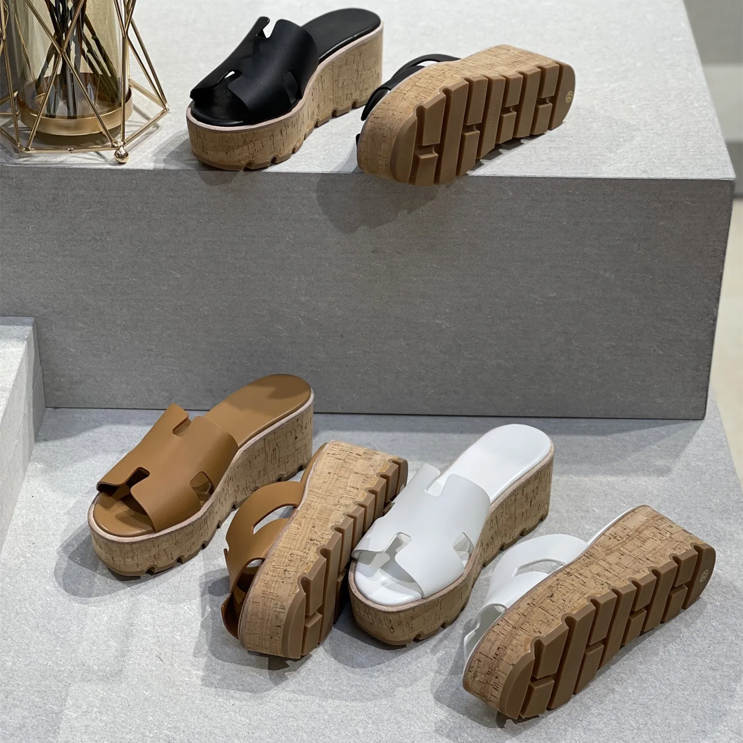 

Rome Sapato Feminino Summer Famous Brand Design Women Shoes Open Toe Slipper Chunke Platform Sandal Slip On Zapatos Mujer