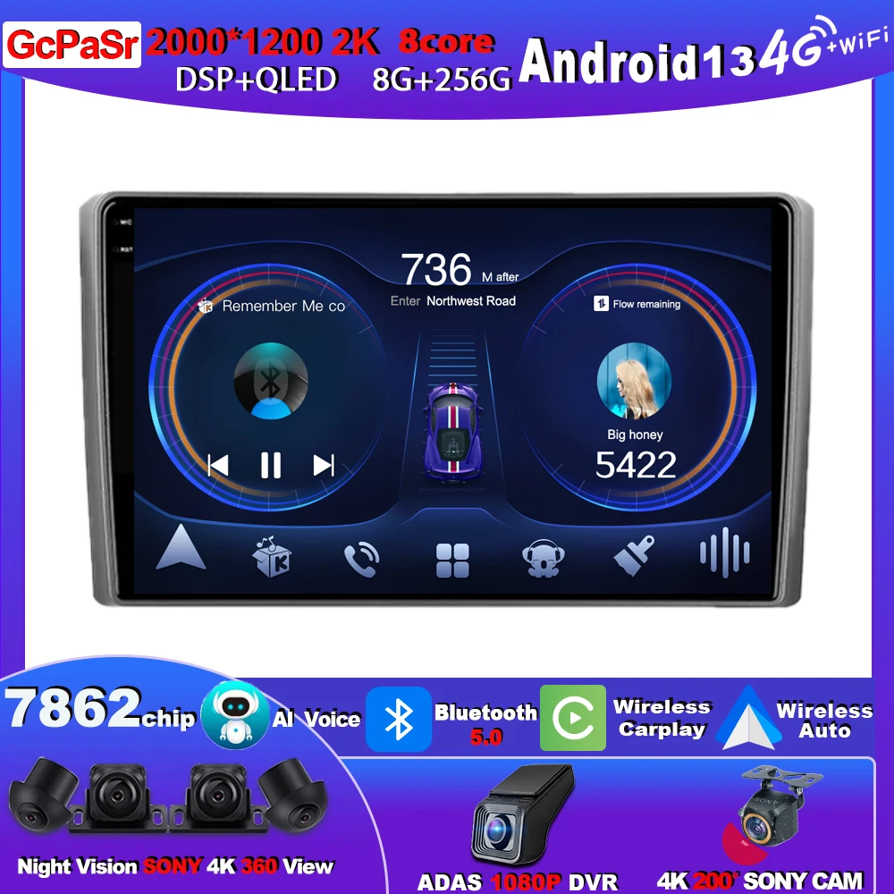 9-дюймовый Carplay Android автомобильный радиоприемник для HONDA ELEMENT YH 2002-2011