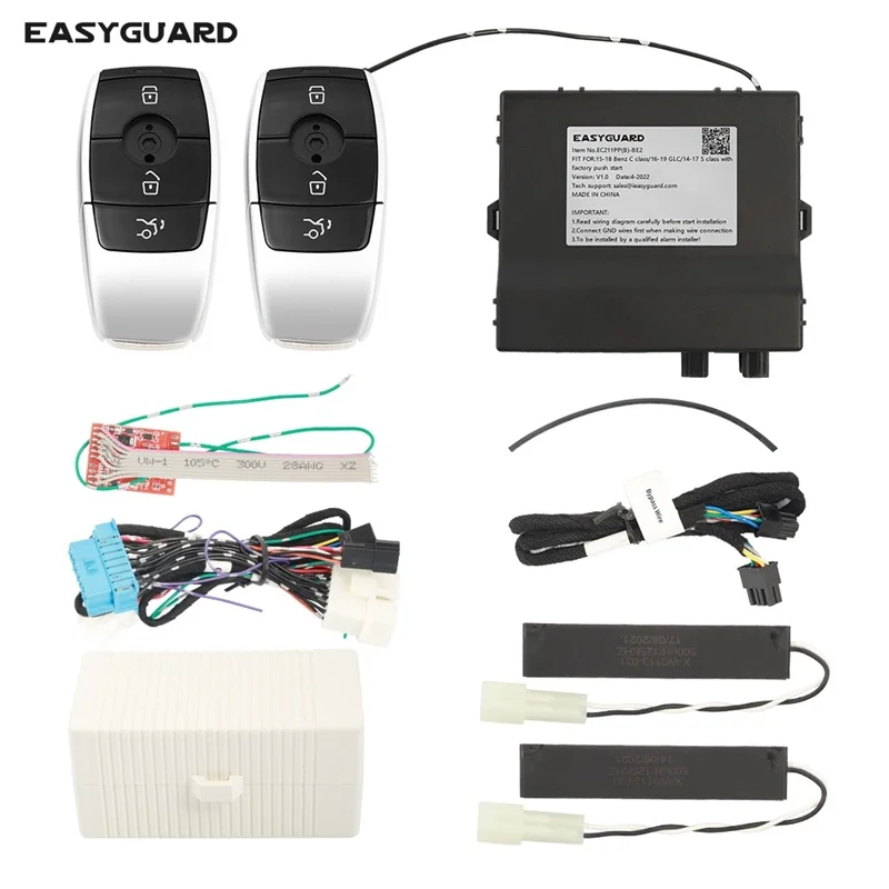 Система автомобильной сигнализации EASYGUARD plug and play подходит для Benz 15-18 C class/16-20 GLC/14-17